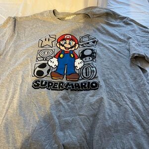 Super Mario Gray T-Shirt